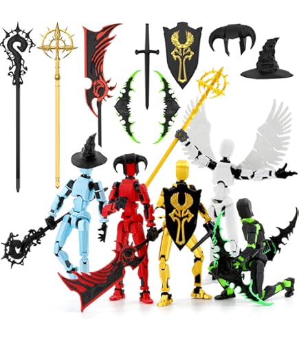 Amazon.com: CORCEP T13 Action Figure Set, 3D Printed Multi-Jointed